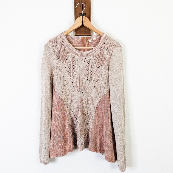 Anthropologie Sweaters - Anthropologie Moth Anita Flared Cable Knit Sweater